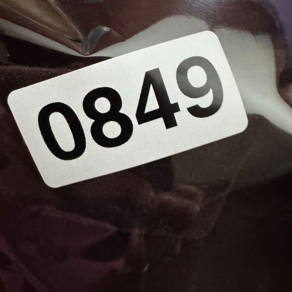 Talbots Womens Stretch Velvet Pants Size 8L Tall Brown Vintage Wide Leg Y2K - Picture 7 of 7